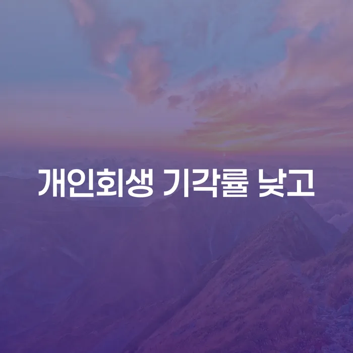 개인회생압류 개인회생,개인파산으로 잘하는 곳