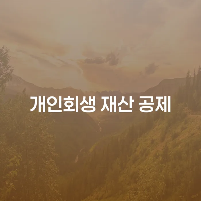 개인회생 재산 공제: 채무 해결을 위한 현명한 선택일까요?