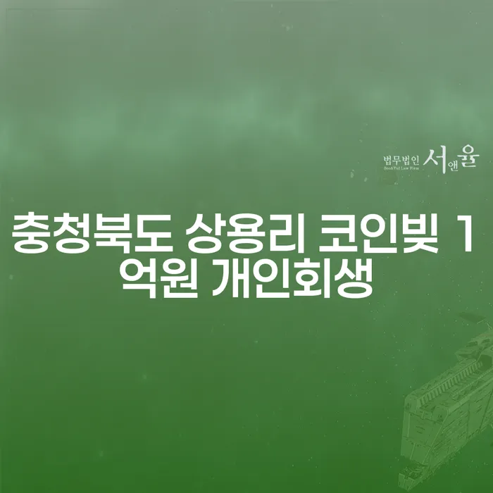 충청북도 상용리에서 코인빚 1억원 해결, 개인회생이 답일까요?