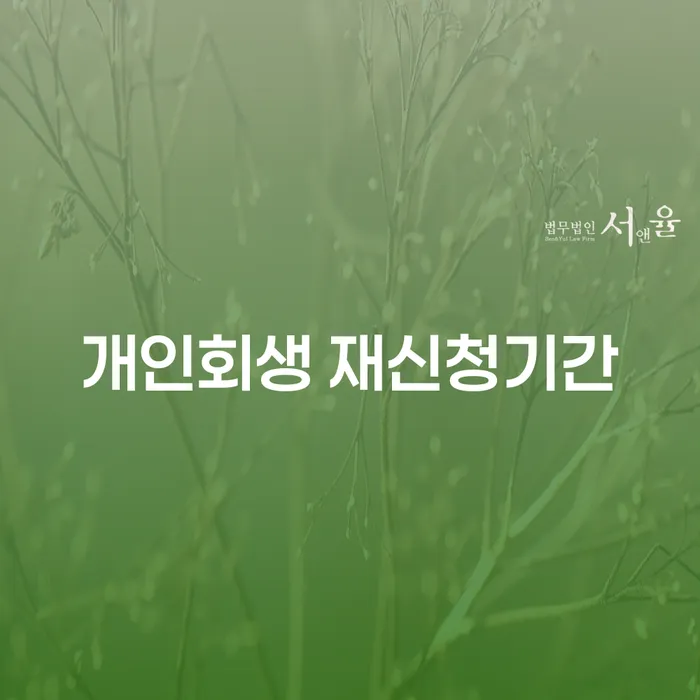 개인회생 재신청기간은 어떻게 될까요? 진천군 개인회생파산의 모든 것